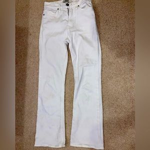 White Hudson mini flare jeans, ok condition